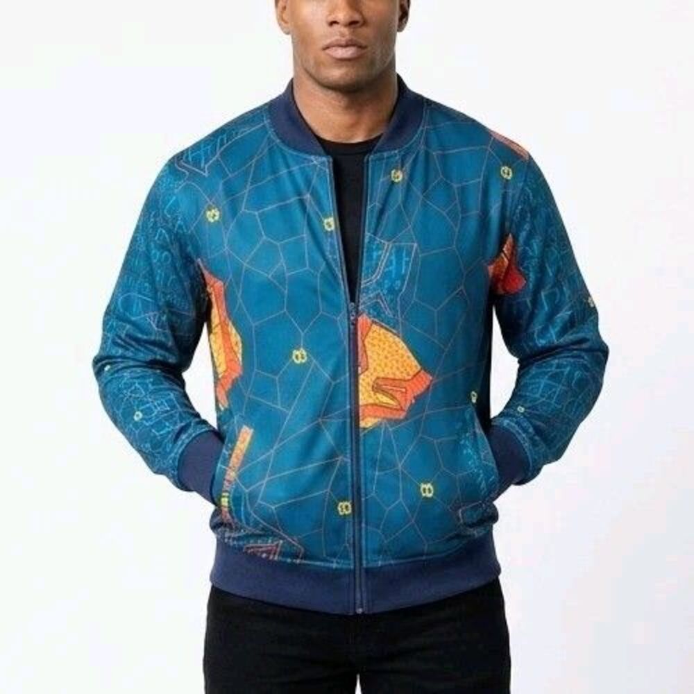 DISNEY PARKS MARVEL BLACK PANTHER Reversible Jacket 2-in-1 Men Small NEW NWT